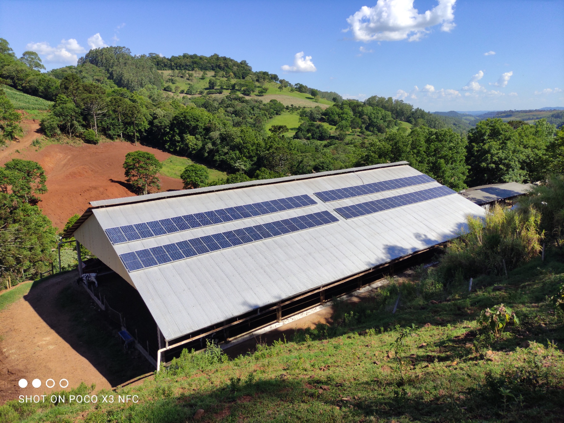 Propriedade rural com energia solar